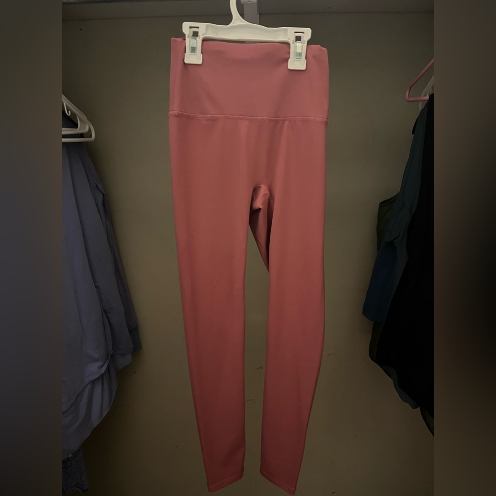Pink High-Waisted Leggings